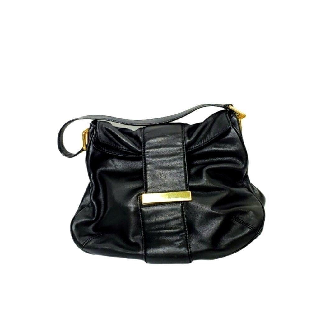 Banana Republic Leather Black Hobo Bag